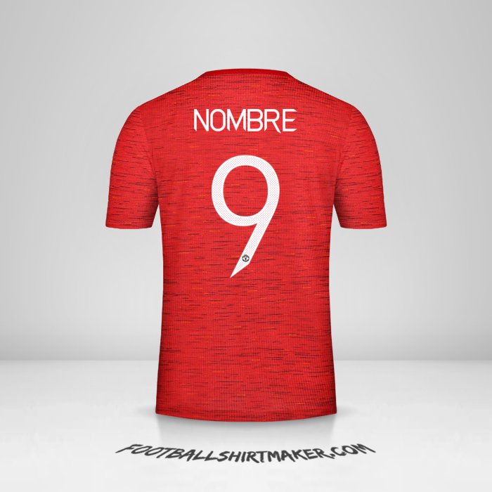 Jersey Manchester United Cup 2020/21 -  nombre - 9