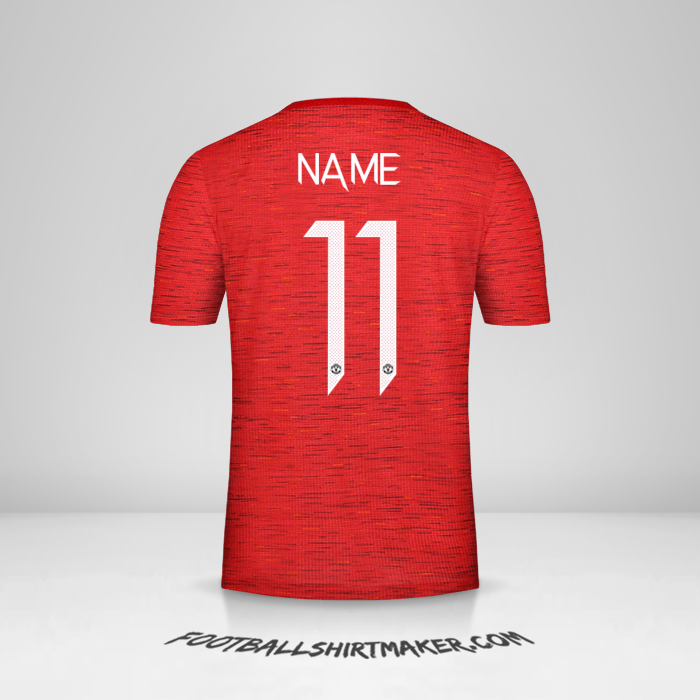 Jersey Manchester United Cup 2020/21 -  name - 11