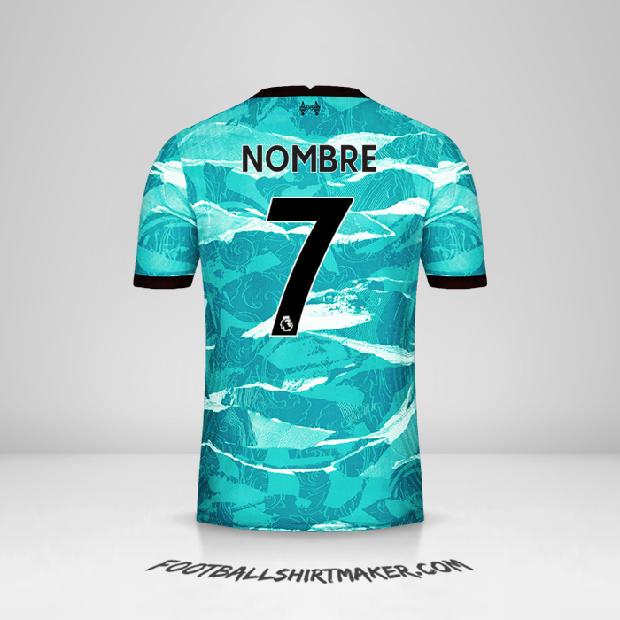Jersey Liverpool FC 2020/21 Visita -  nombre - 7