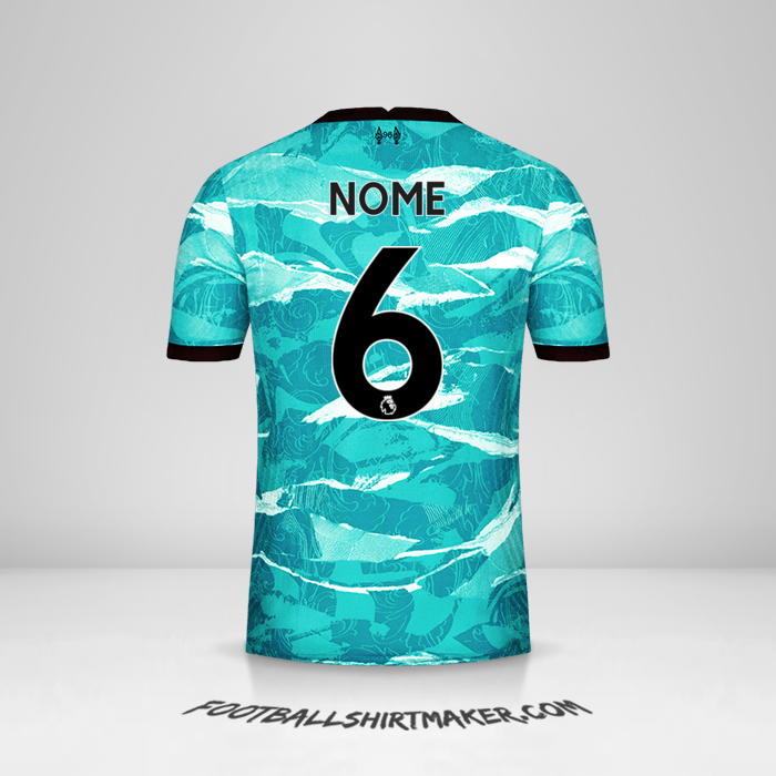 Maglia Liverpool FC 2020/21 Seconda -  nome - 6