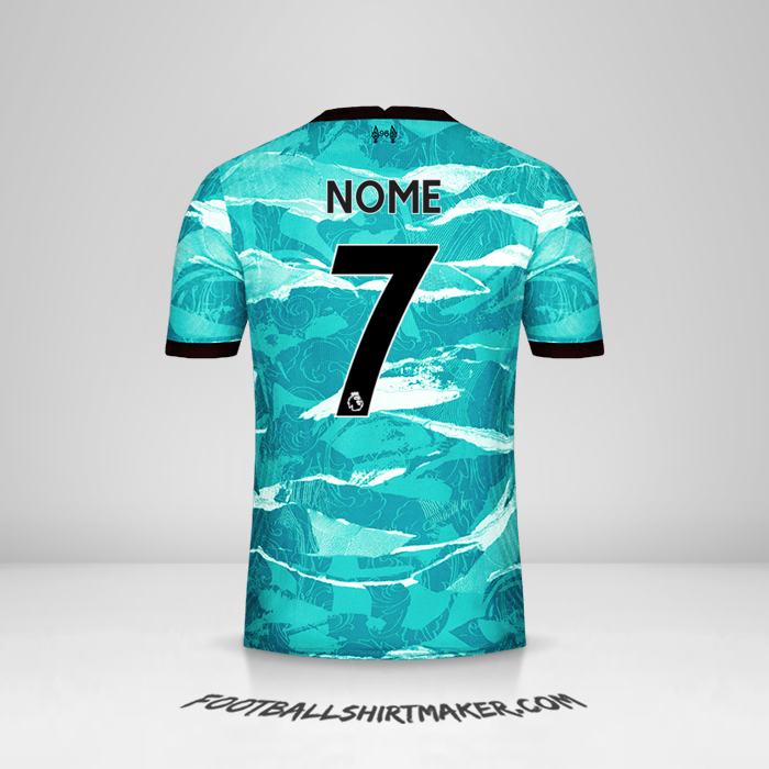Camisola Liverpool FC 2020/21 Alternativa -  nome - 7