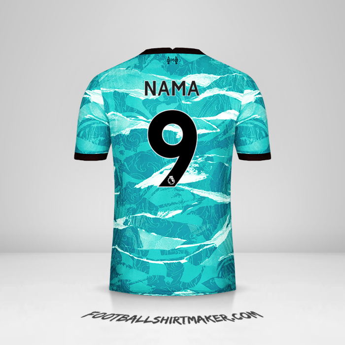 Jersey Liverpool FC 2020/21 Alternatif -  nama - 9