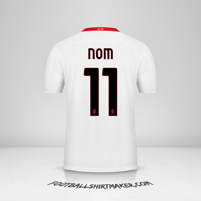 Maillot AC Milan 2020/21 Extérieur -  nom - 11