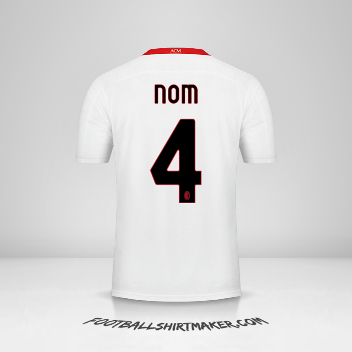 Maillot AC Milan 2020/21 Extérieur -  nom - 4