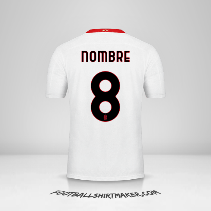 Camiseta AC Milan 2020/21 Visita -  nombre - 8