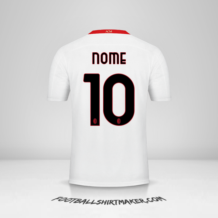 Maglia AC Milan 2020/21 Seconda -  nome - 10
