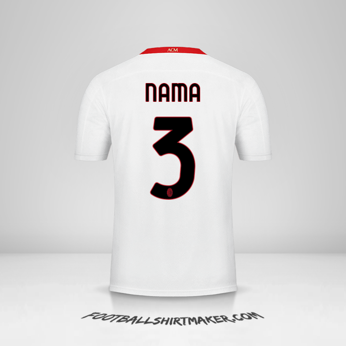 Jersey AC Milan 2020/21 Alternatif -  nama - 3