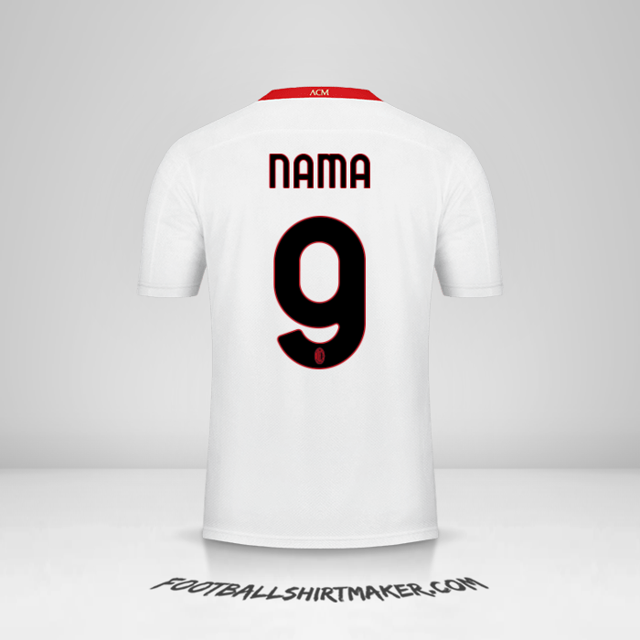 Jersey AC Milan 2020/21 Alternatif -  nama - 9