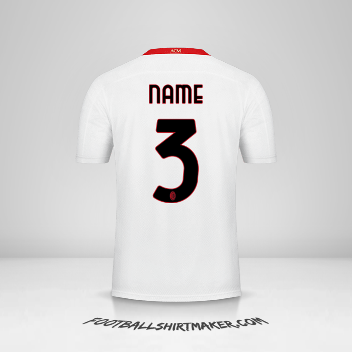 Jersey AC Milan 2020/21 Away -  name - 3