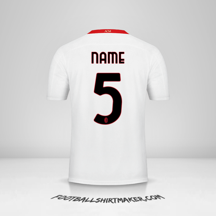 Jersey AC Milan 2020/21 Away -  name - 5