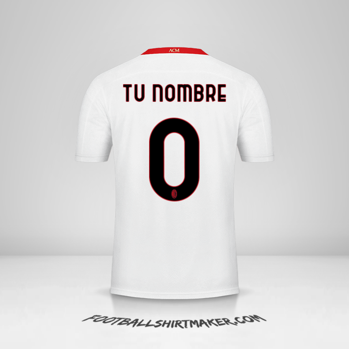 Jersey AC Milan 2020/21 II -  tu nombre - 0