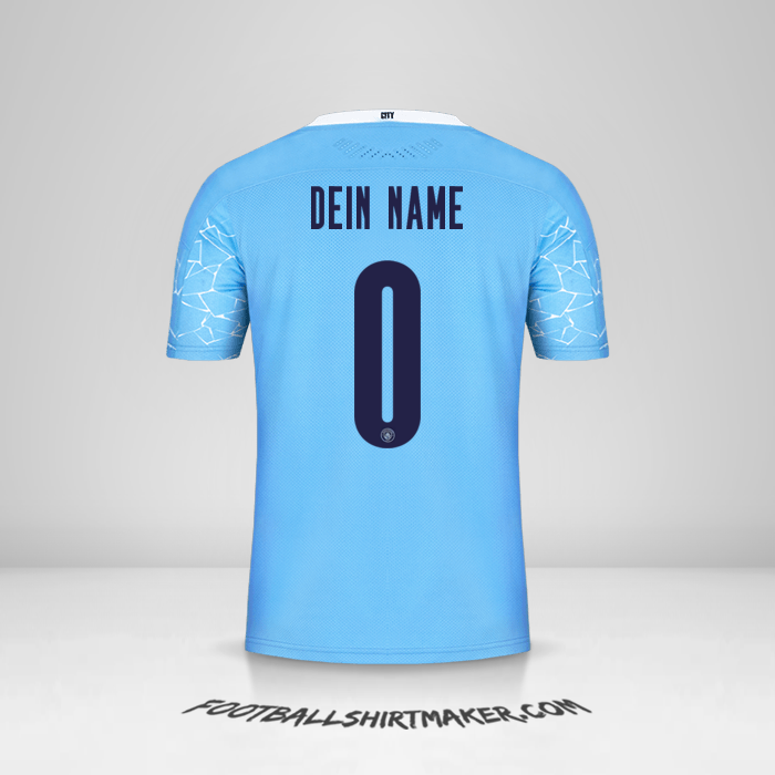 Trikot Manchester City Cup 2020/21 -  dein name - 0