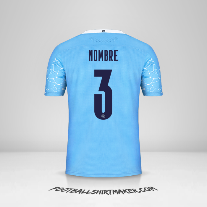 Jersey Manchester City Cup 2020/21 -  nombre - 3