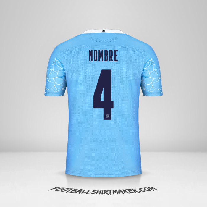 Jersey Manchester City Cup 2020/21 -  nombre - 4
