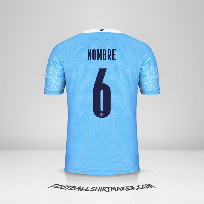 Jersey Manchester City Cup 2020/21 -  nombre - 6