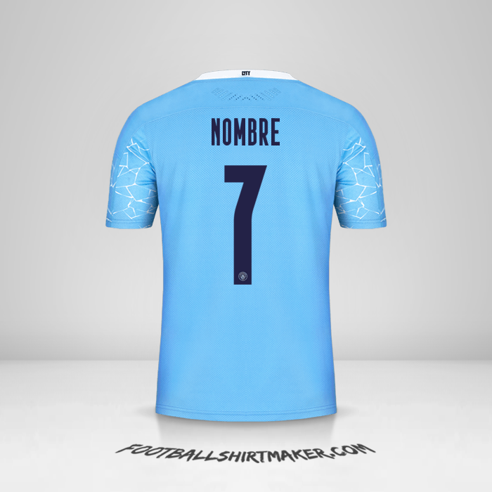 Camiseta Manchester City Cup 2020/21 -  nombre - 7