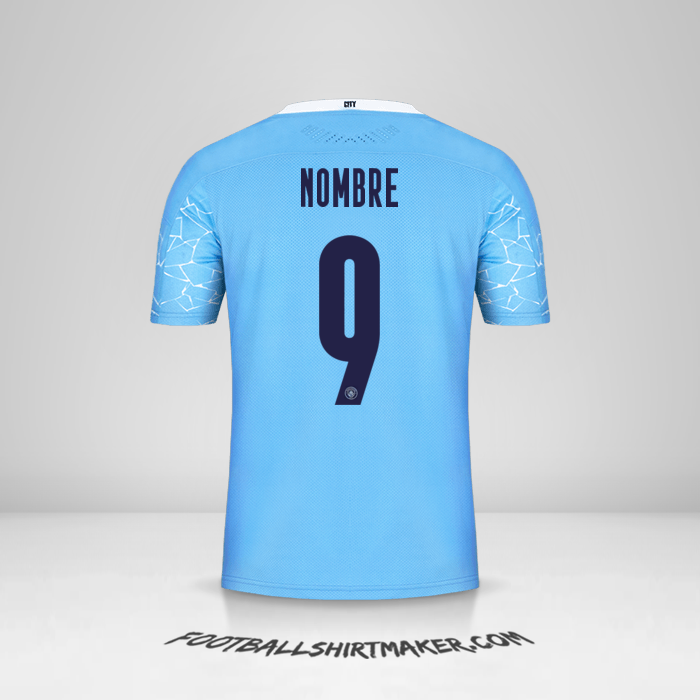 Jersey Manchester City Cup 2020/21 -  nombre - 9
