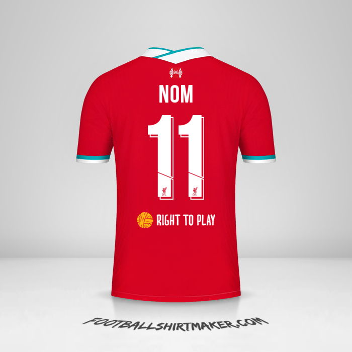 Maillot Liverpool FC Cup 2020/21 -  nom - 11