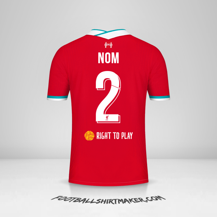 Maillot Liverpool FC Cup 2020/21 -  nom - 2