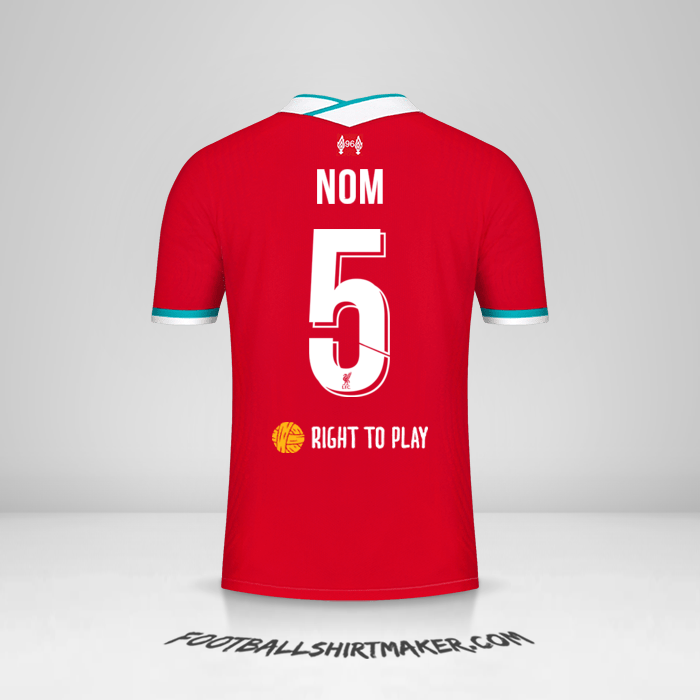 Maillot Liverpool FC Cup 2020/21 -  nom - 5