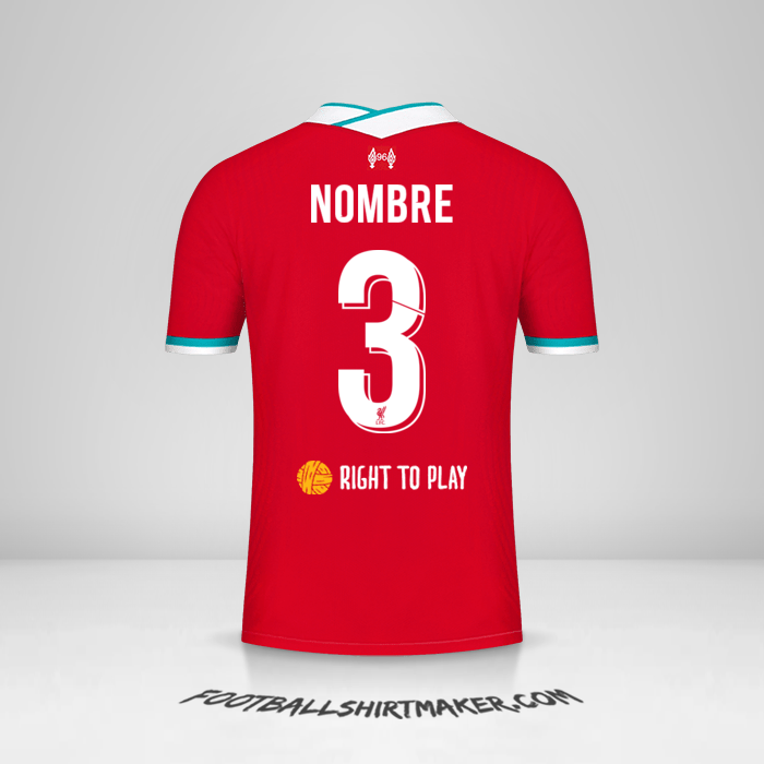 Camiseta Liverpool FC Cup 2020/21 -  nombre - 3
