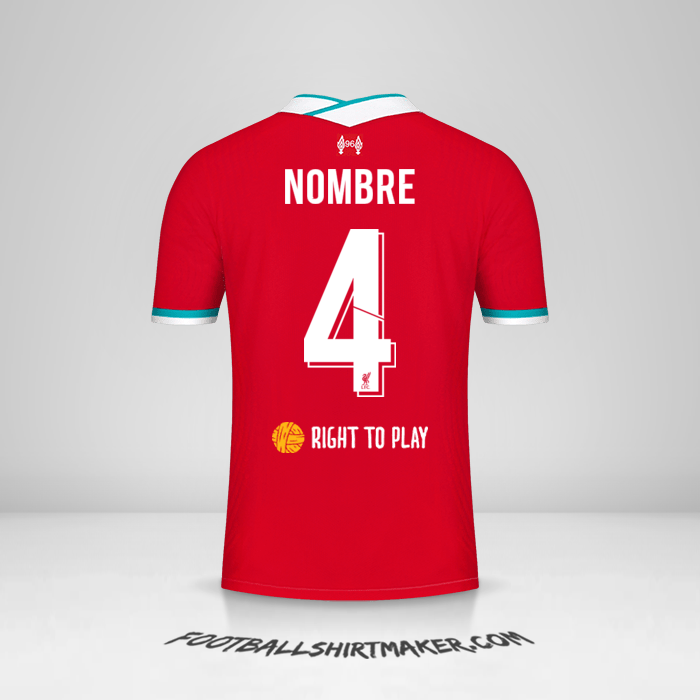 Camiseta Liverpool FC Cup 2020/21 -  nombre - 4