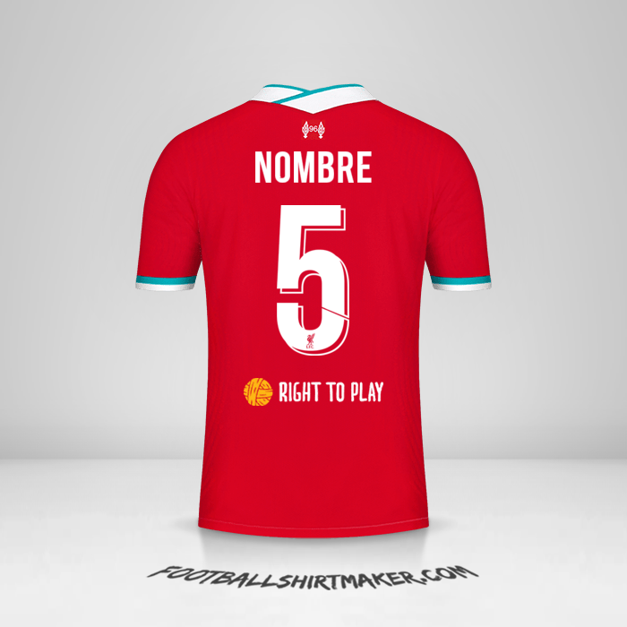 Jersey Liverpool FC Cup 2020/21 -  nombre - 5