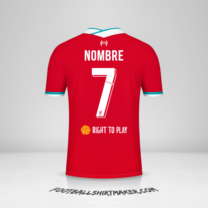 Jersey Liverpool FC Cup 2020/21 -  nombre - 7