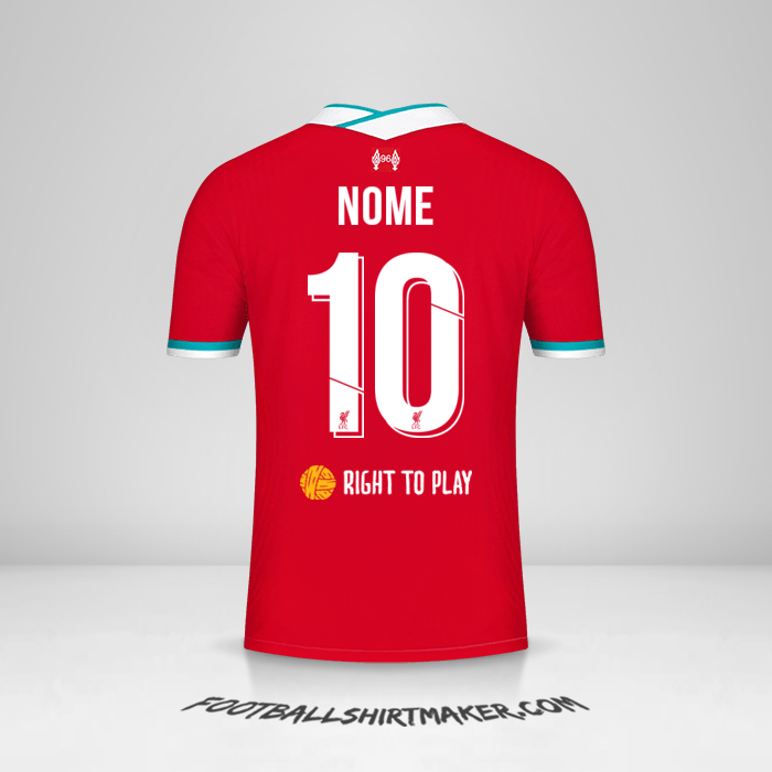 Maglia Liverpool FC Cup 2020/21 -  nome - 10