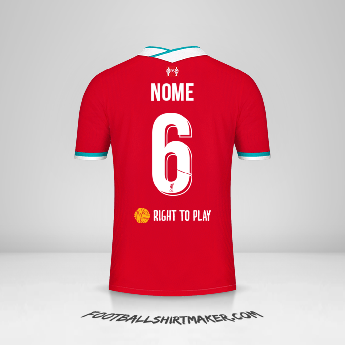 Camisola Liverpool FC Cup 2020/21 -  nome - 6