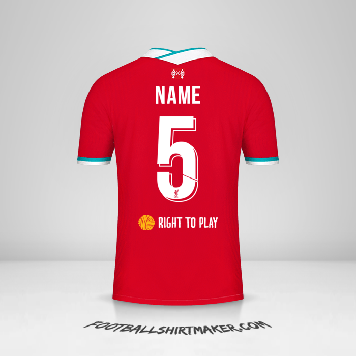 Jersey Liverpool FC Cup 2020/21 -  name - 5