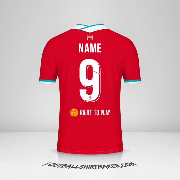 Jersey Liverpool FC Cup 2020/21 -  name - 9