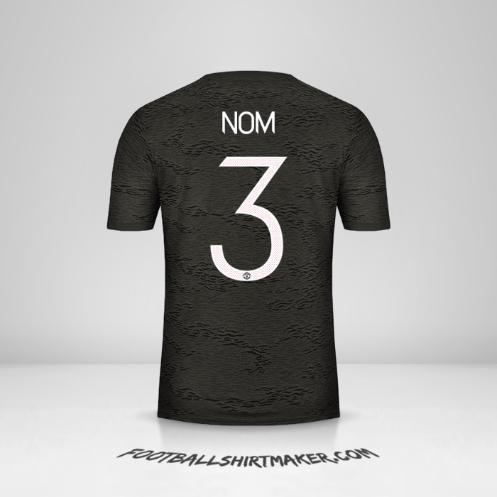 Maillot Manchester United Cup 2020/21 Extérieur -  nom - 3