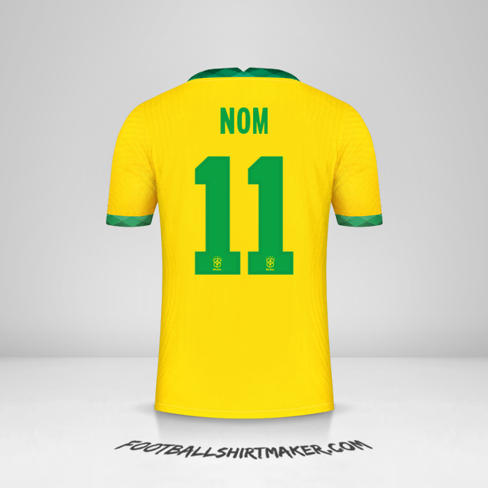 Maillot Brésil 2020/21 -  nom - 11
