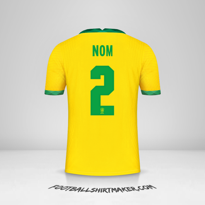 Maillot Brésil 2020/21 -  nom - 2