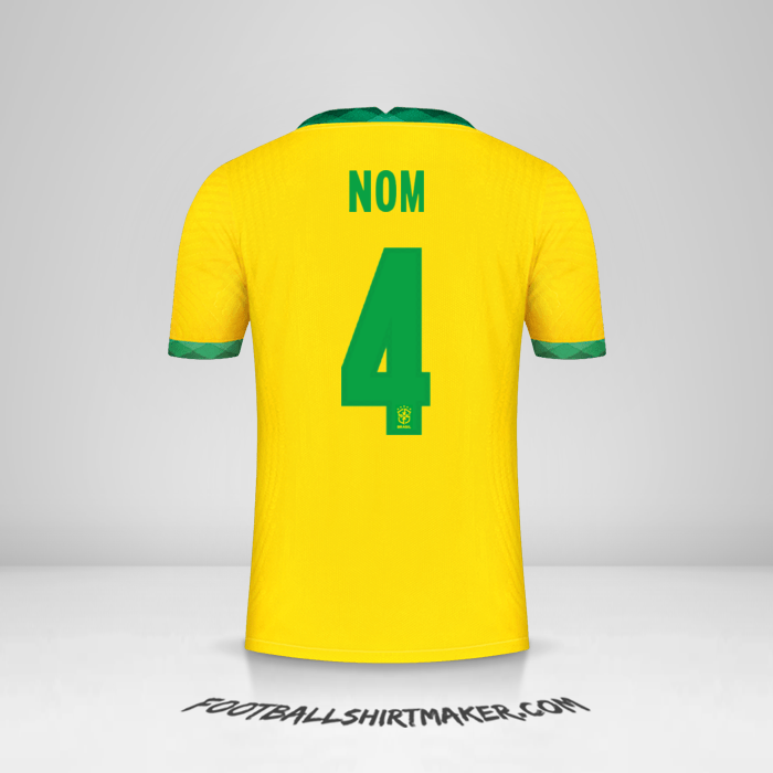Maillot Brésil 2020/21 -  nom - 4