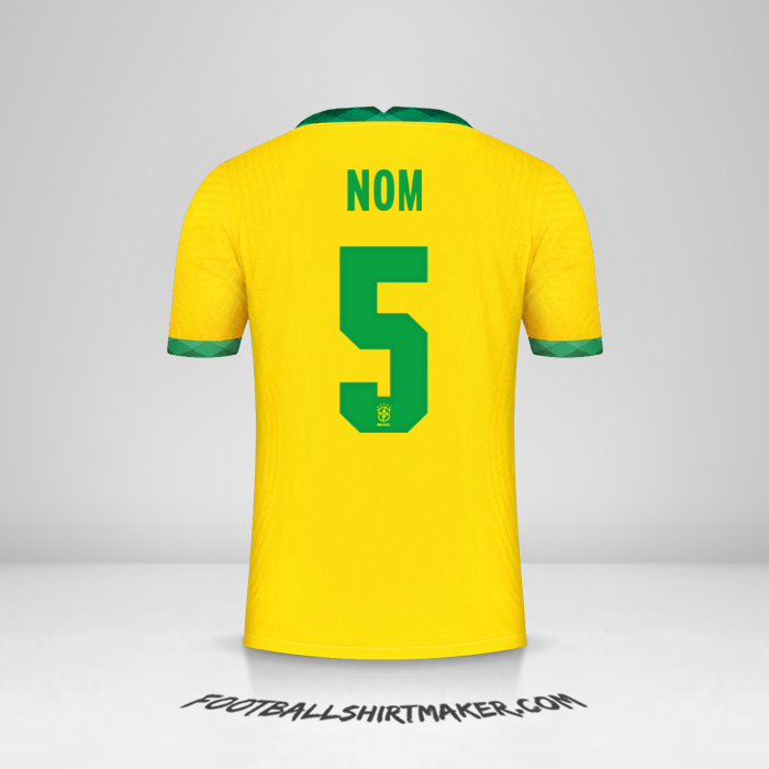 Maillot Brésil 2020/21 -  nom - 5