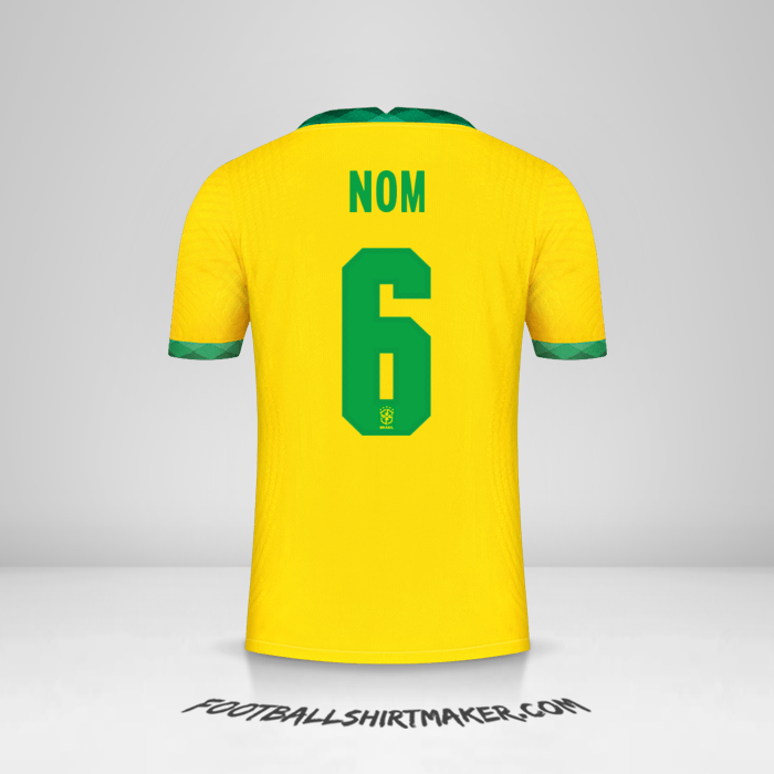 Maillot Brésil 2020/21 -  nom - 6