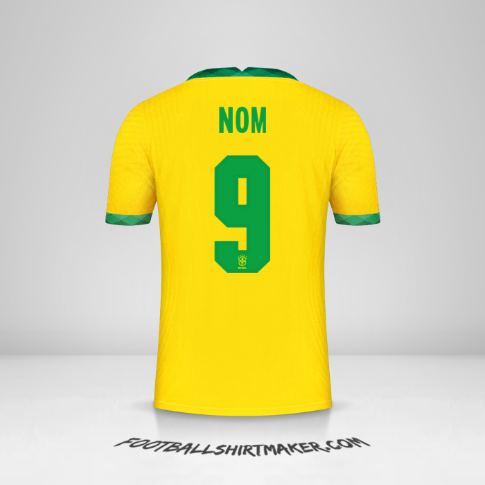 Maillot Brésil 2020/21 -  nom - 9