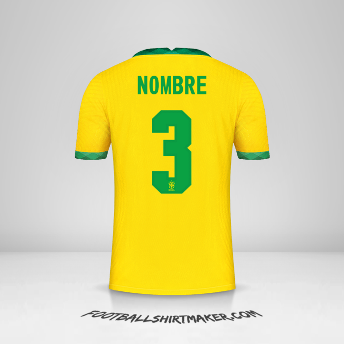 Jersey Brasil 2020/21 -  nombre - 3
