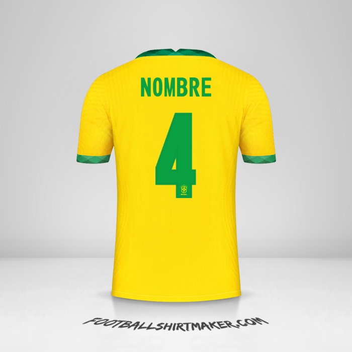 Jersey Brasil 2020/21 -  nombre - 4