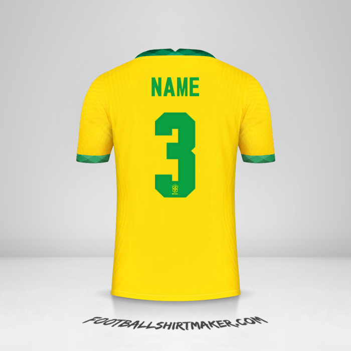 Trikot Brasilien 2020/21 -  name - 3