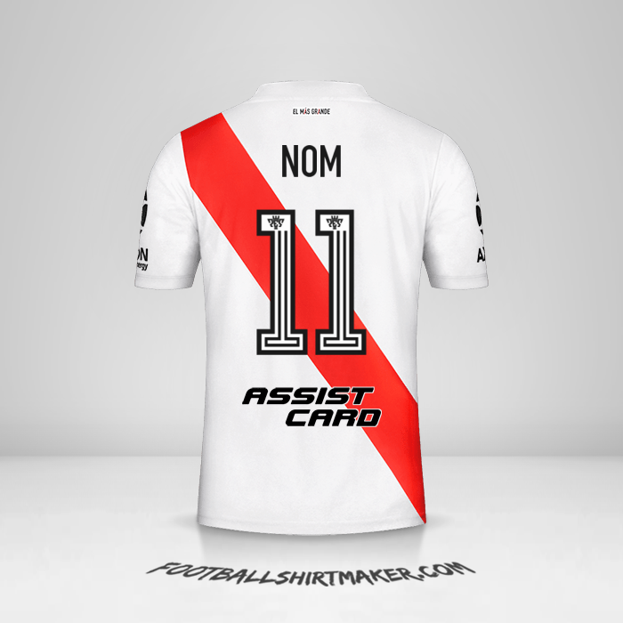 Maillot River Plate 2020/21 -  nom - 11