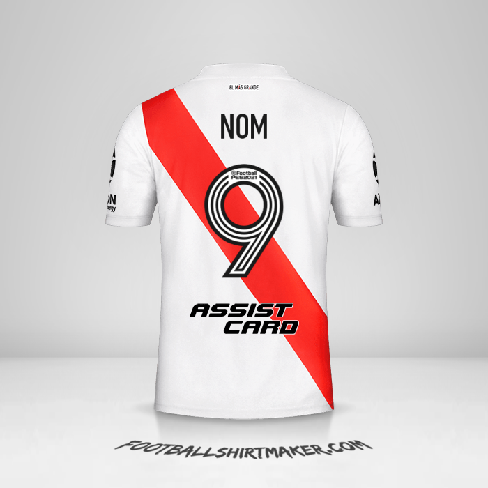 Maillot River Plate 2020/21 -  nom - 9