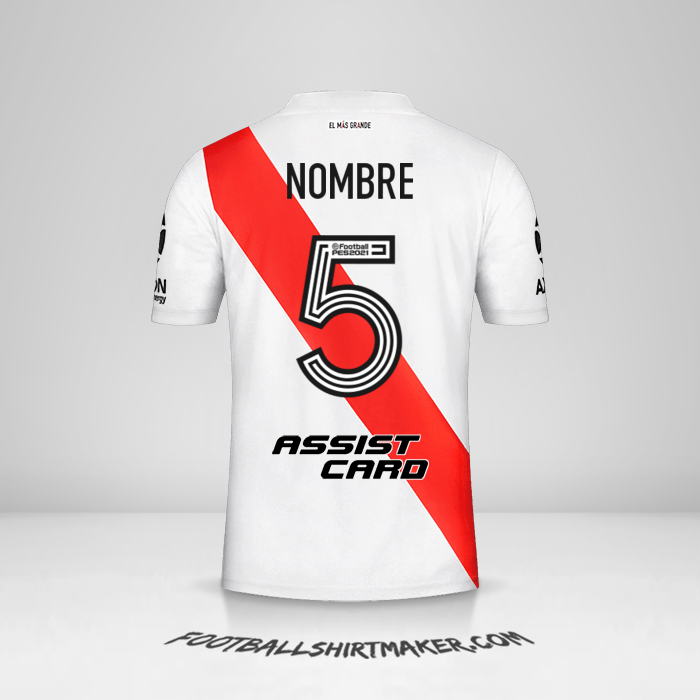 Jersey River Plate 2020/21 -  nombre - 5