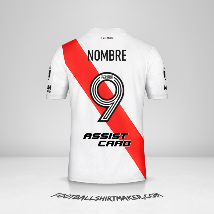 Jersey River Plate 2020/21 -  nombre - 9