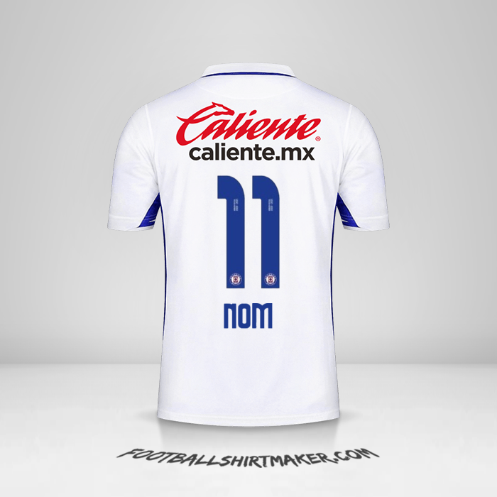 Maillot Cruz Azul 2020/21 Extérieur -  nom - 11