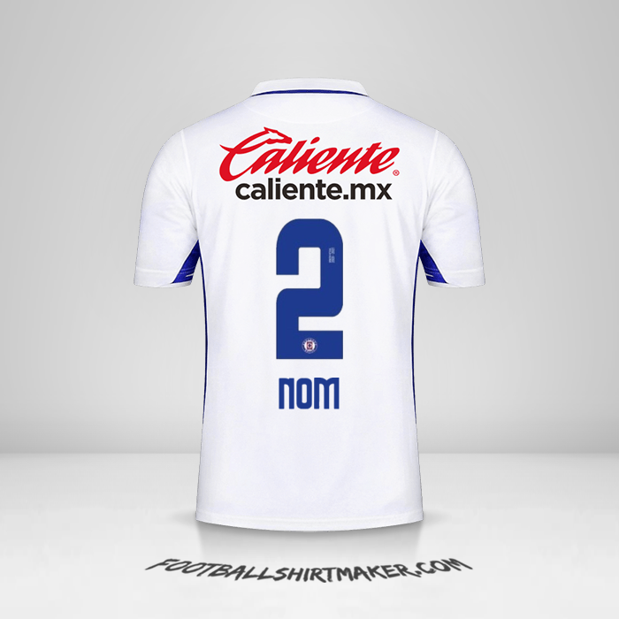 Maillot Cruz Azul 2020/21 Extérieur -  nom - 2