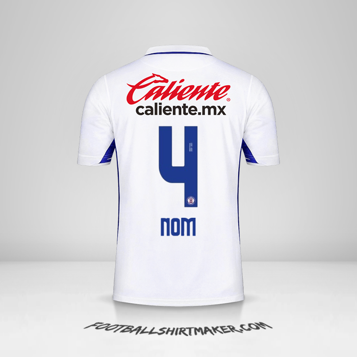Maillot Cruz Azul 2020/21 Extérieur -  nom - 4