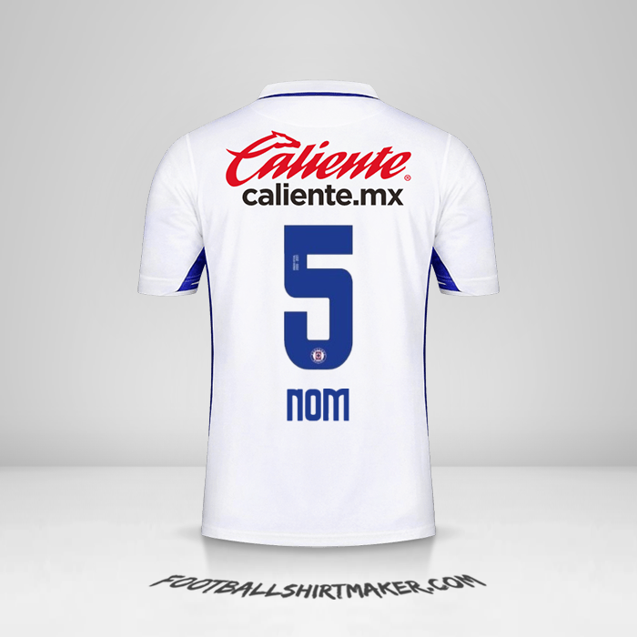 Maillot Cruz Azul 2020/21 Extérieur -  nom - 5
